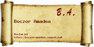 Boczor Amadea névjegykártya
